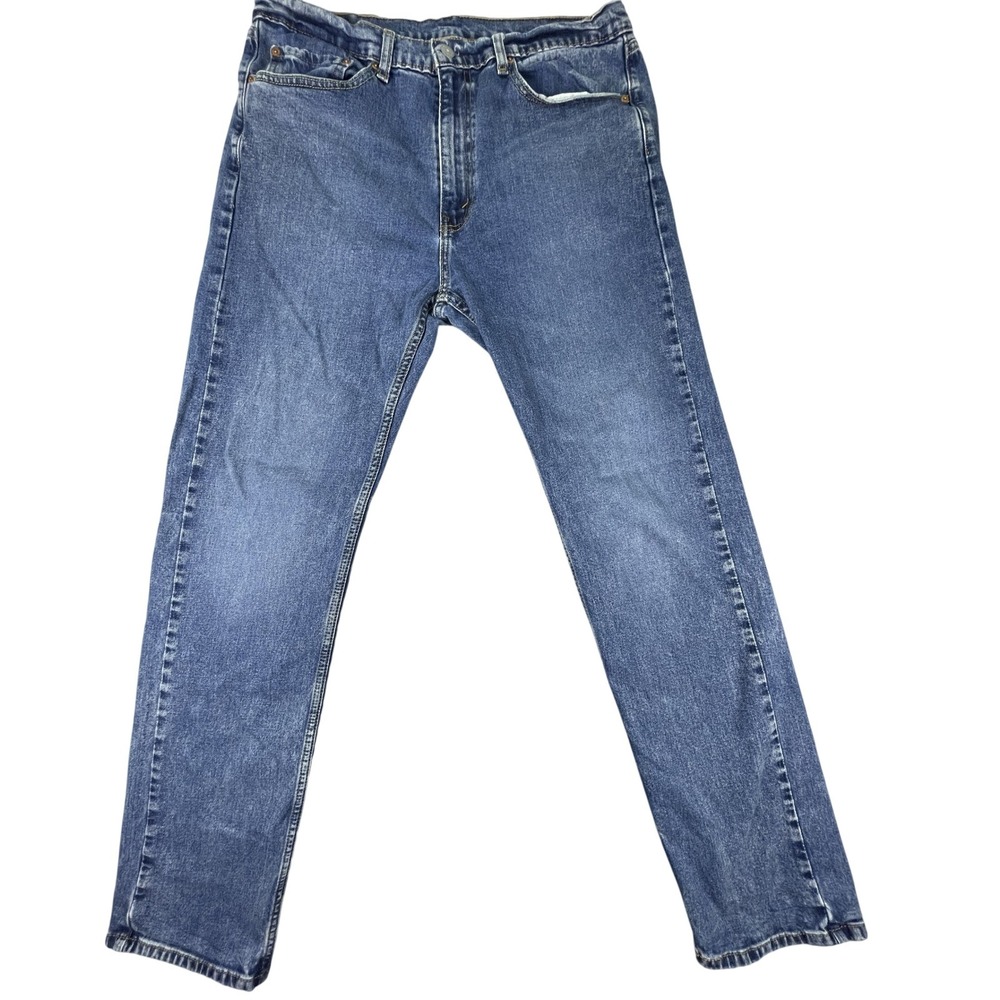 Levi's 505 Regular‎ Fit Straight Leg Jeans Mens 36x34 Blue Medium Wash Denim